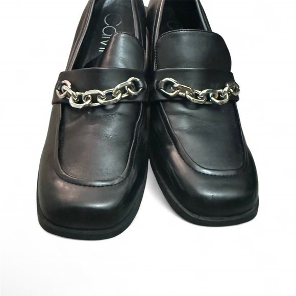 Black Chain Loafer by Calvin Klein - Picture 3 of 7